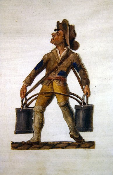 Vandbæreren (gouache) af P. A. and J.B. Lesueur