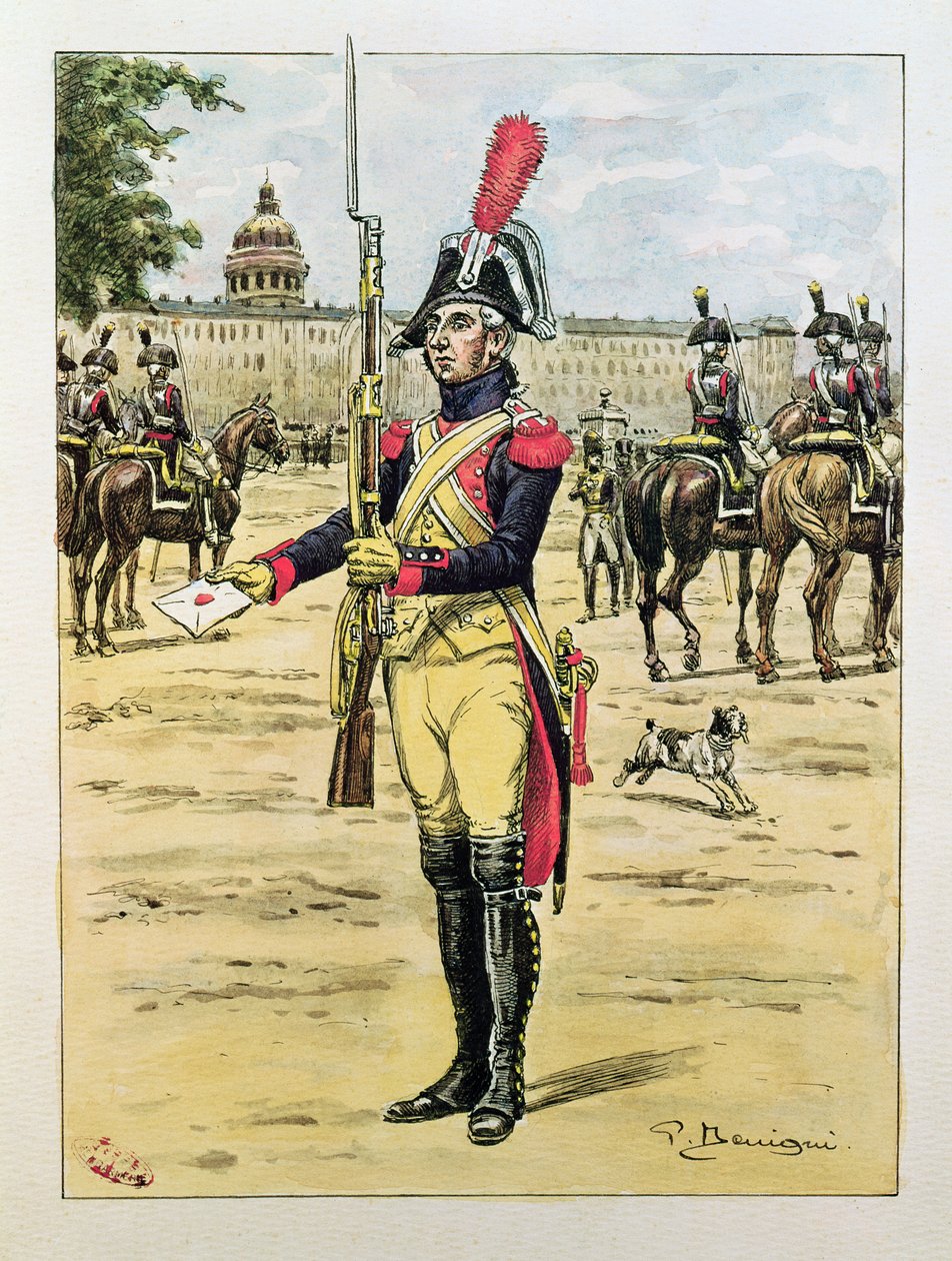 Gendarmeriets Elitelegion, 1801-02 af P. Benigni