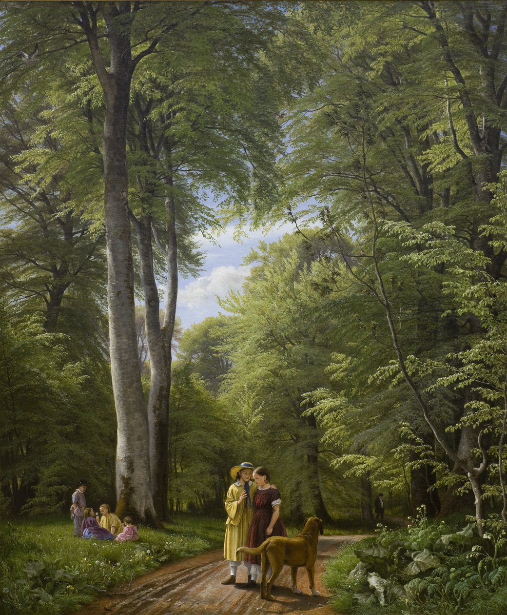 Bøgeskov i maj. Motiv fra Iselingen af P. C. Skovgaard