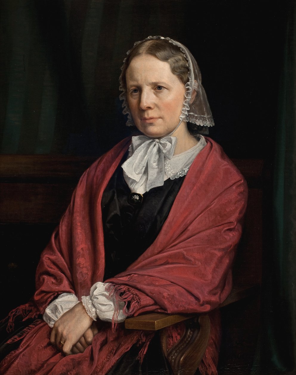 Amalie Elisabeth Freund, f. af værdighed. Billedhuggeren H. E. Freunds hustru af P.C. Skovgaard