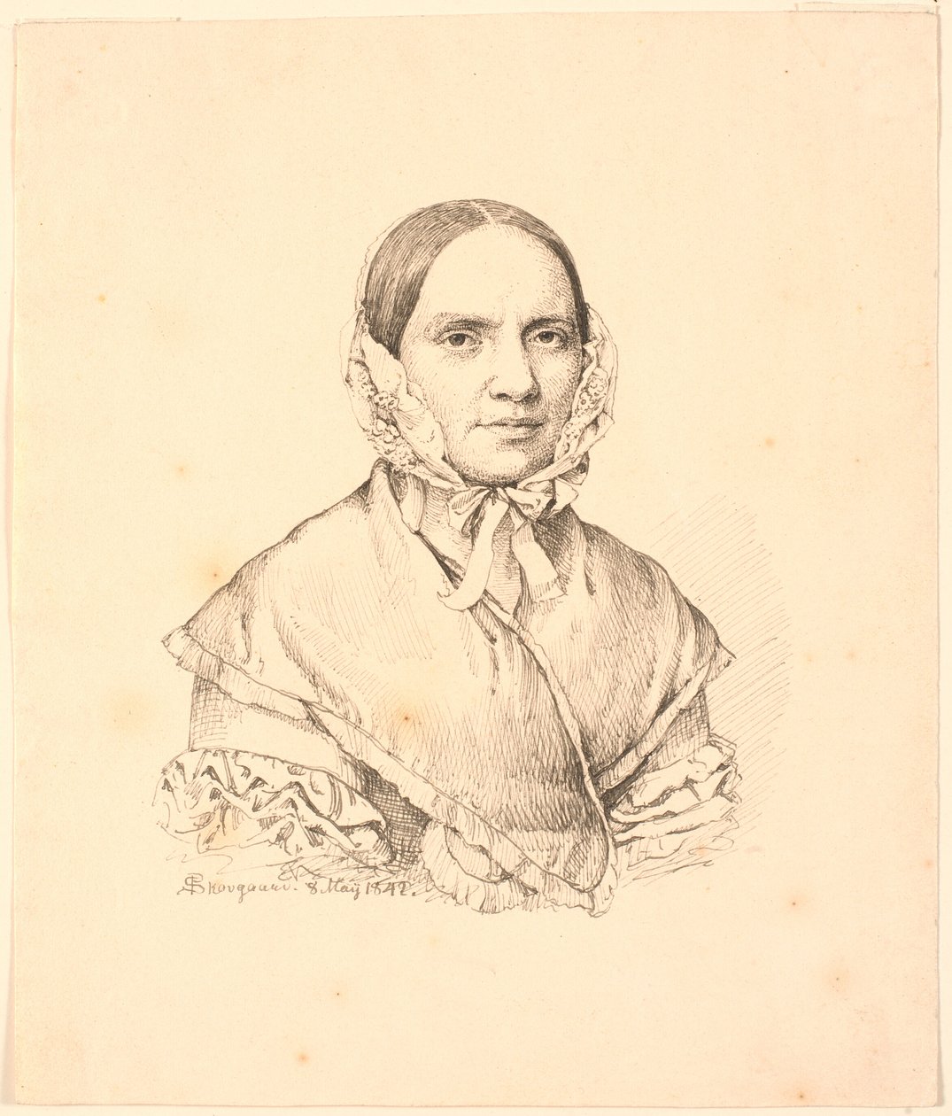 Portræt af Hanne Westengaard. af P.C. Skovgaard