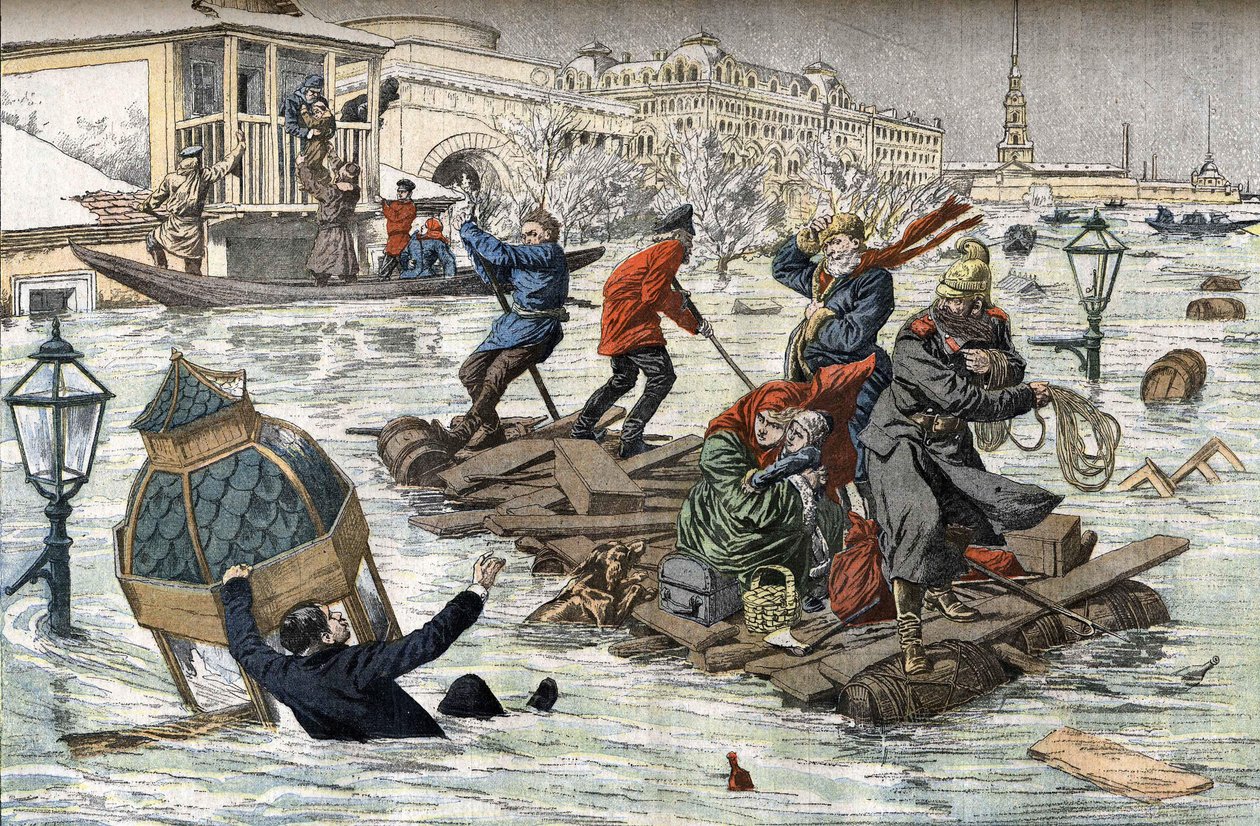 Oversvømmelser i Sankt Petersborg i 1903 af P.H.G.V. Michel