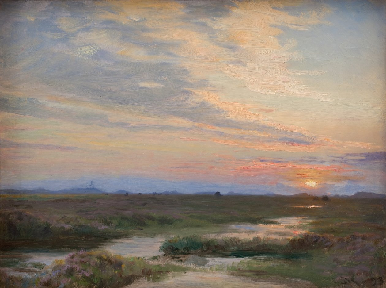 Evening at Skagen af Peder Severin Krøyer