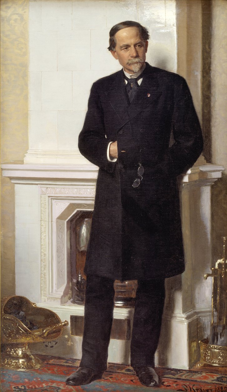 Portræt af arkitekten F. Meldahl af Peder Severin Krøyer