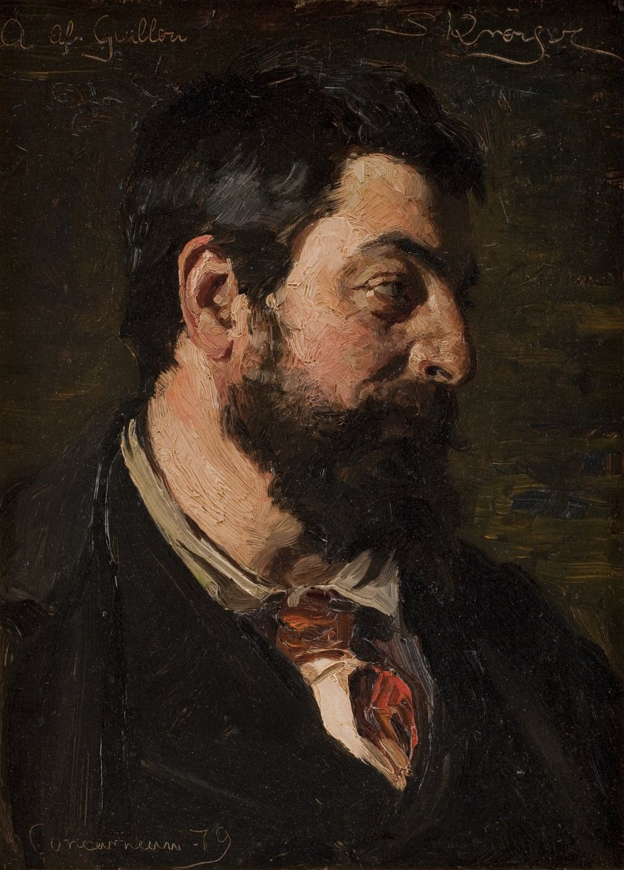 Portræt af den franske maler Alfred Guillou af Peder Severin Krøyer