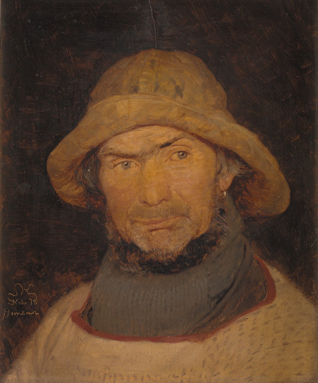 Portræt af en fisker fra Hornbæk af Peder Severin Krøyer