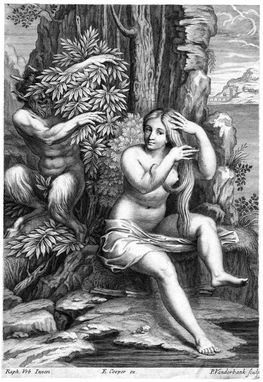 Pan og Syrinx af P Vanderbank