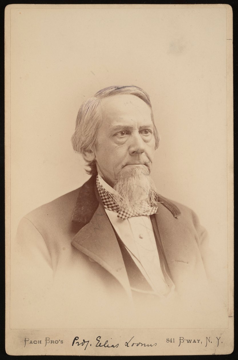 Portræt af Elias Loomis 1811-1889, mellem 1883 og 1889. af Pach Bros