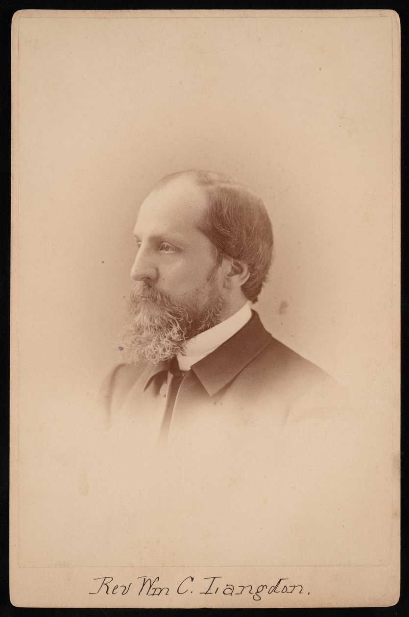 Portræt af pastor William Chauncy Langdon 1831-1895, ca. 1881. af Pach Bros