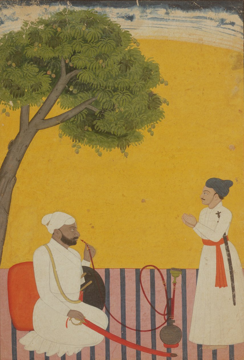Portræt af en prins, Jammu, Kashmir, 1760 af Pahari School