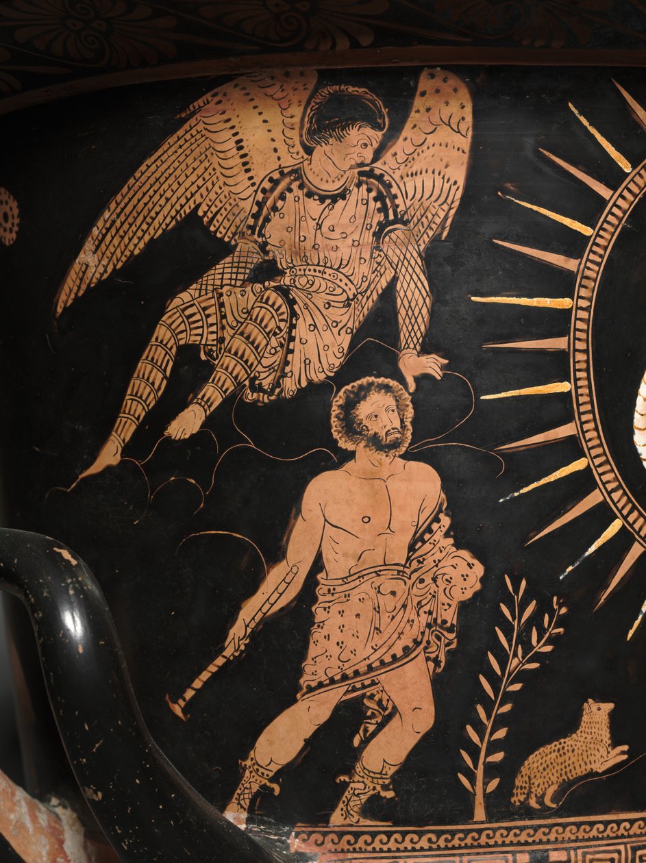 Lucanian Calyx-krater, ca.400 f.Kr. (lertøj) af Painter Policoro