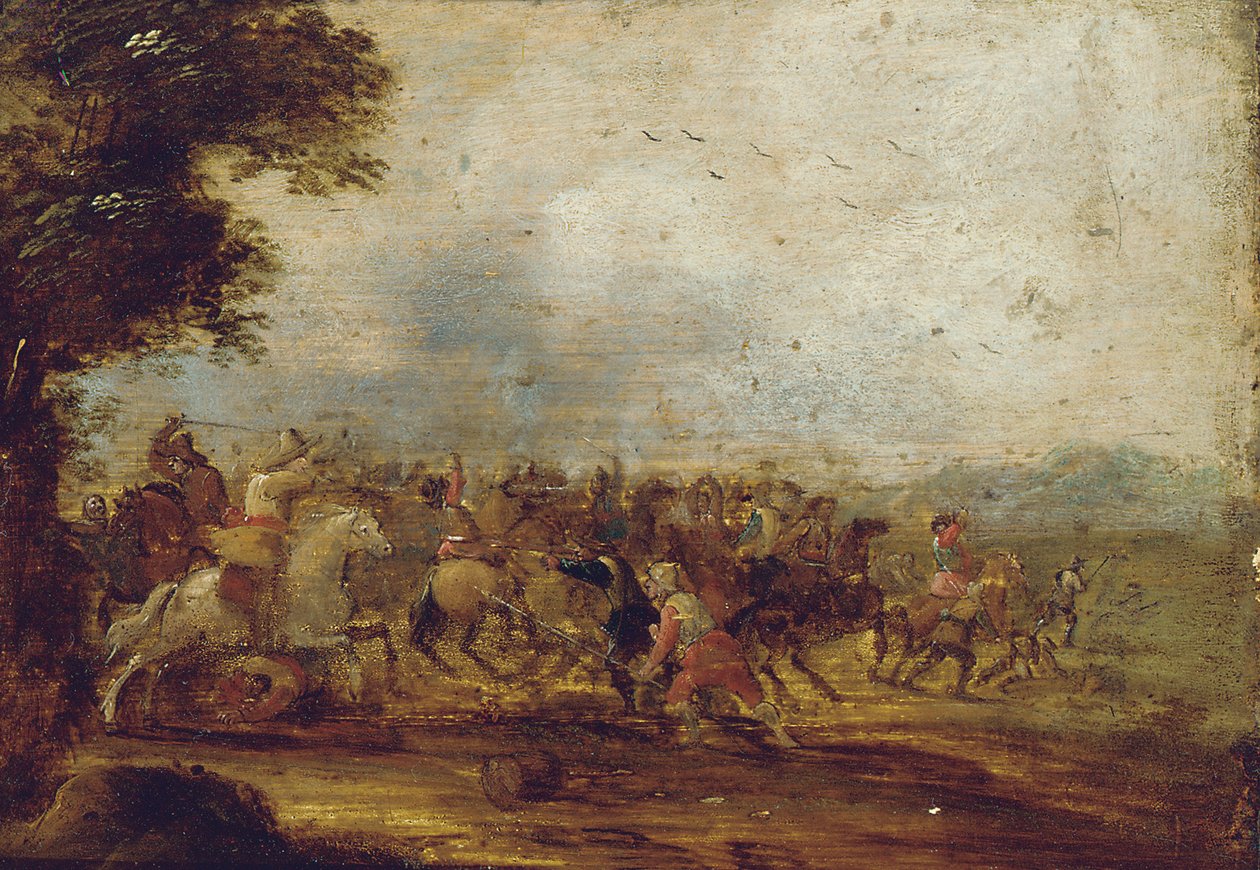 Et kavaleriforlovelse af Palamedes Palamedesz