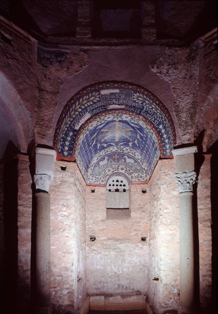 Niche med mosaik, 5.-6. århundrede af Paleo Christian