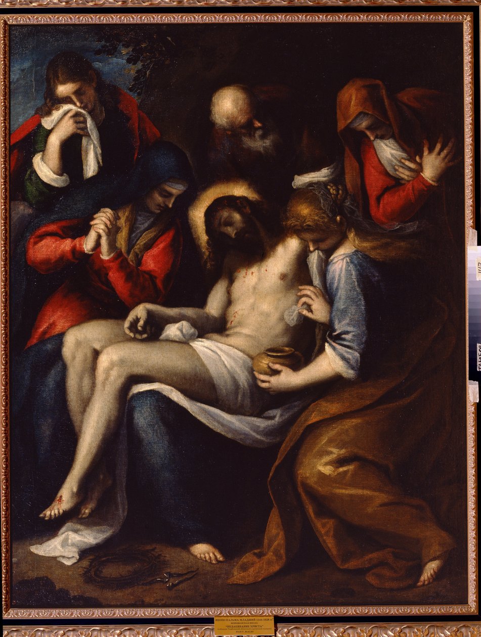 Medlidenhed. Maleri af Jacopo af Antonio Negretti dit Palma le Jeune (Palma den yngre af Palma Il  Giovane