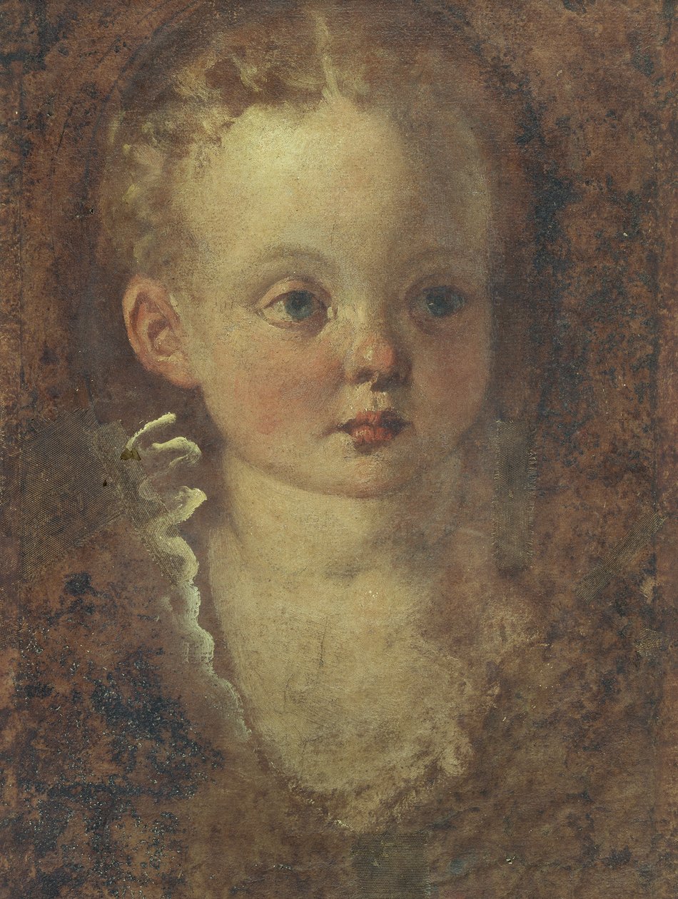 Buste af en pige (verso), ca. 1588-90 (olie på lærred) af Palma Il Giovane