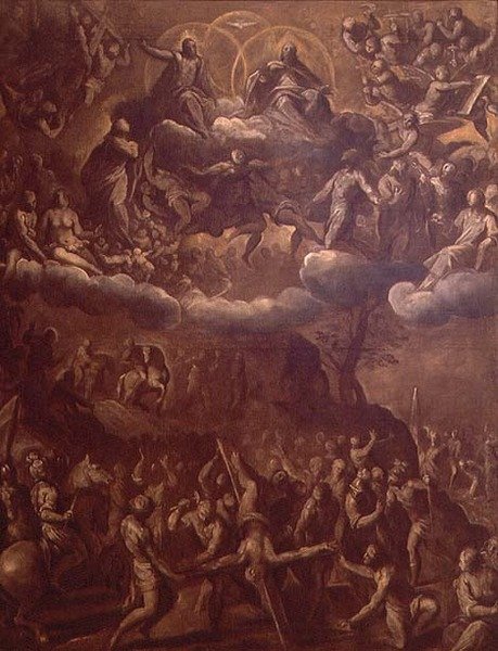 The Crucifixion of St. Peter, ca. 1615 (olie på lærred) af Palma Il Giovane