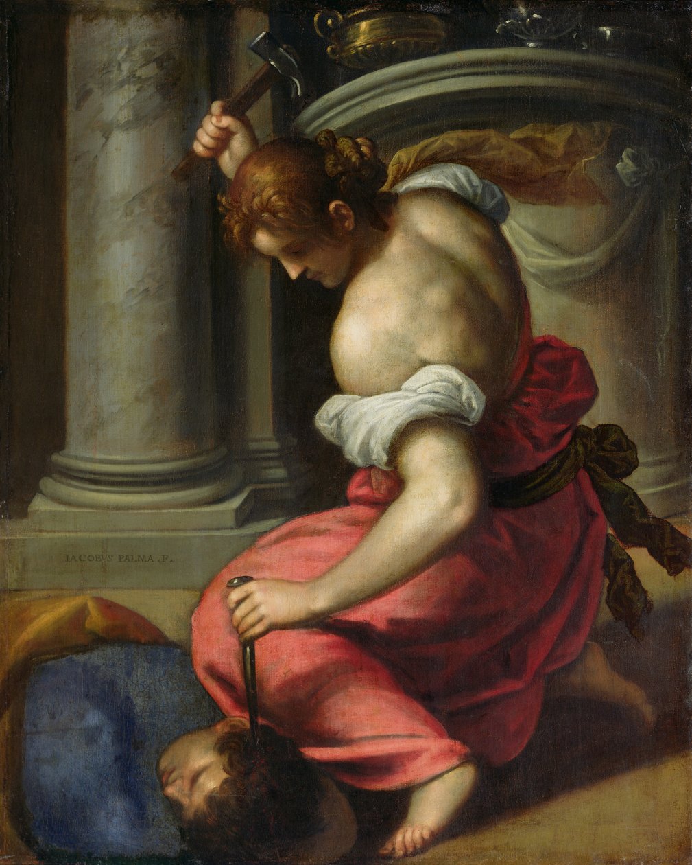 Siseras død (olie på lærred) af Palma Il Giovane (1548 1628)