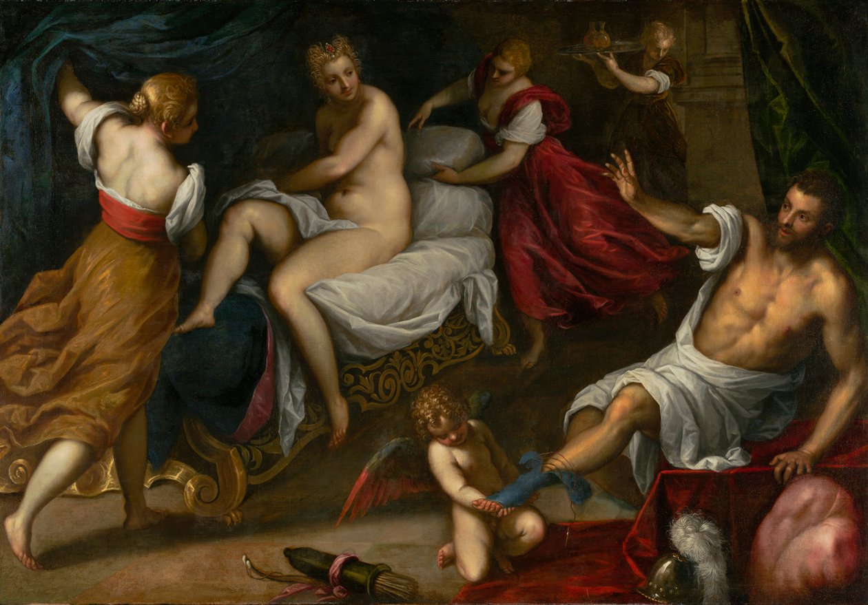 Venus og Mars, ca. 1605-9 af Palma Il Giovane