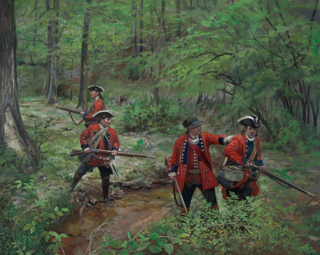 60th Regiment of Foot Royal Americans, 2013 (olie på lærred) af Pamela Patrick White