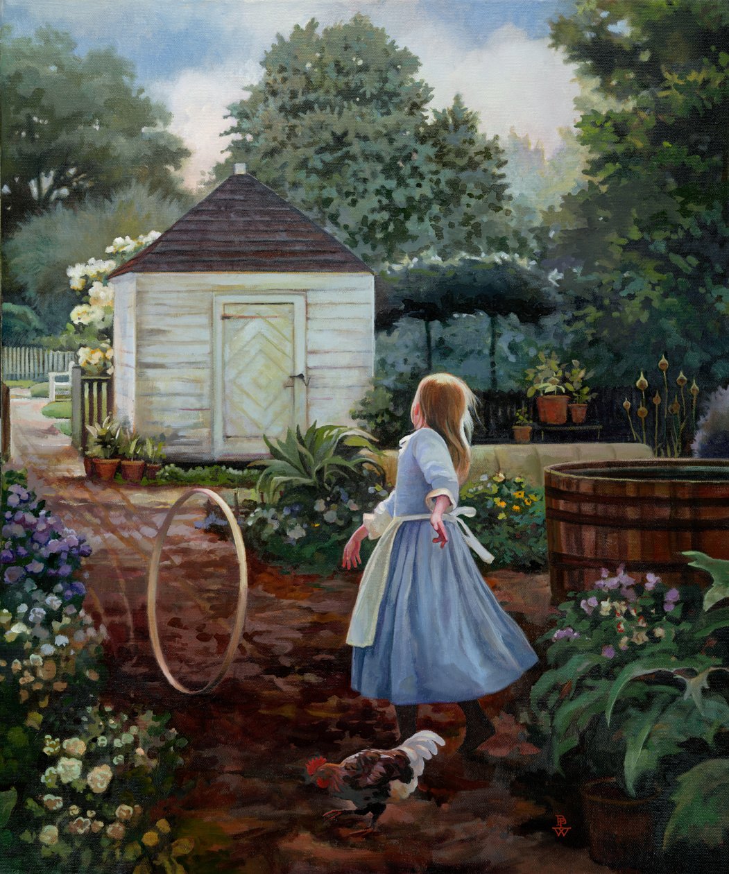 Freedom, 2009 (olie på lærred) af Pamela Patrick White