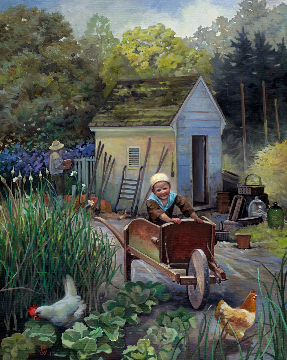 Liberty, 2011 (olie på lærred) af Pamela Patrick White