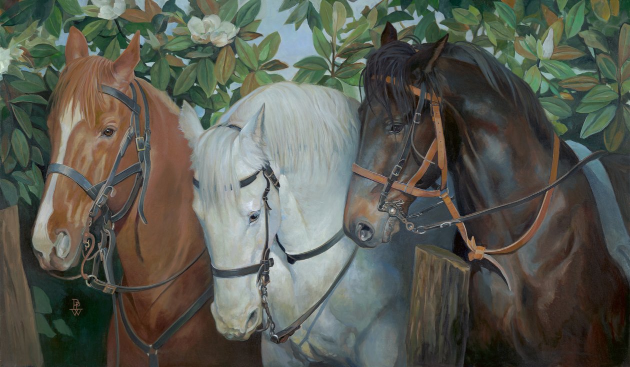 Rescued, 2014 (olie på lærred) af Pamela Patrick White