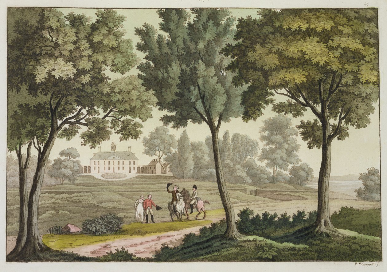 Washingtons hus ved Mount Vernon, fra 