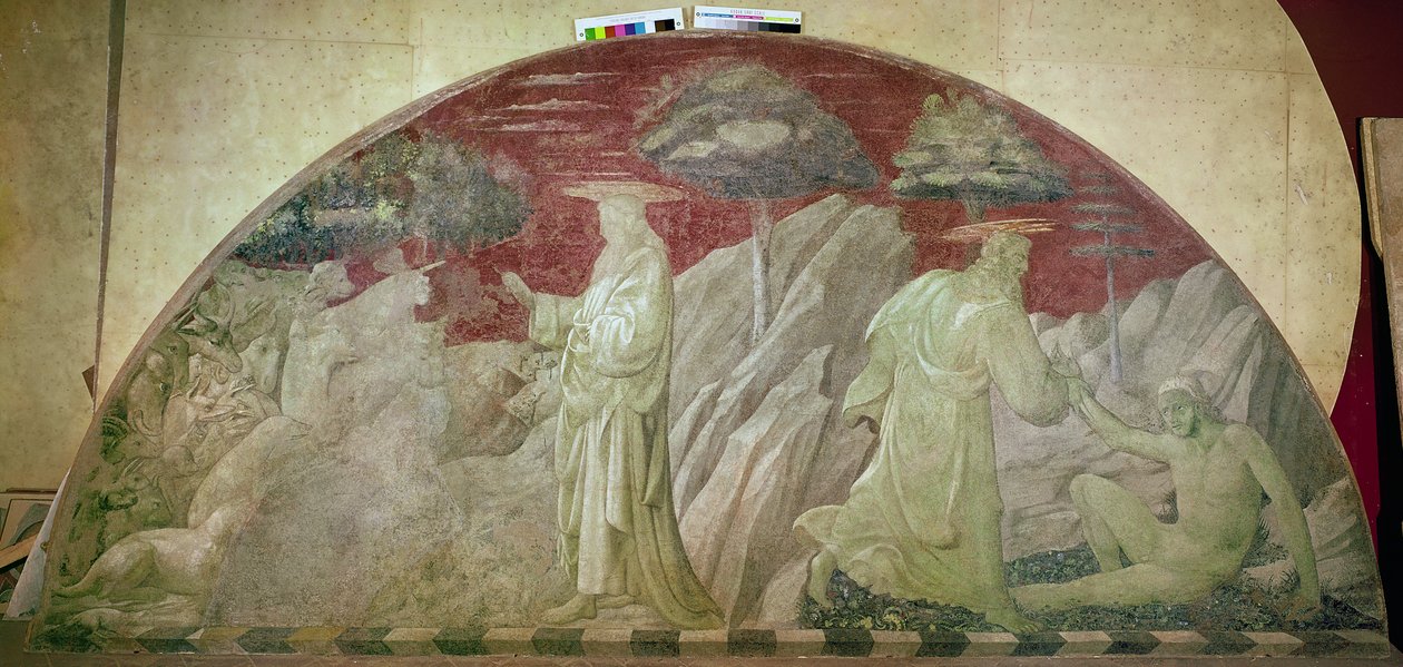 The Creation of the Animals and of Adam, 1430 (fresko overført til lærred) af Paolo Uccello