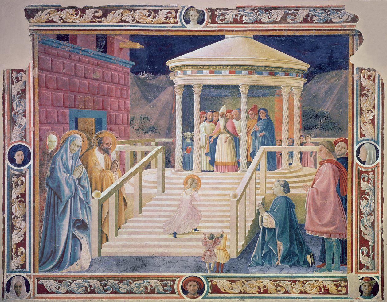 Præsentationen af den hellige jomfru Maria i templet, 1433-34 af Paolo Uccello