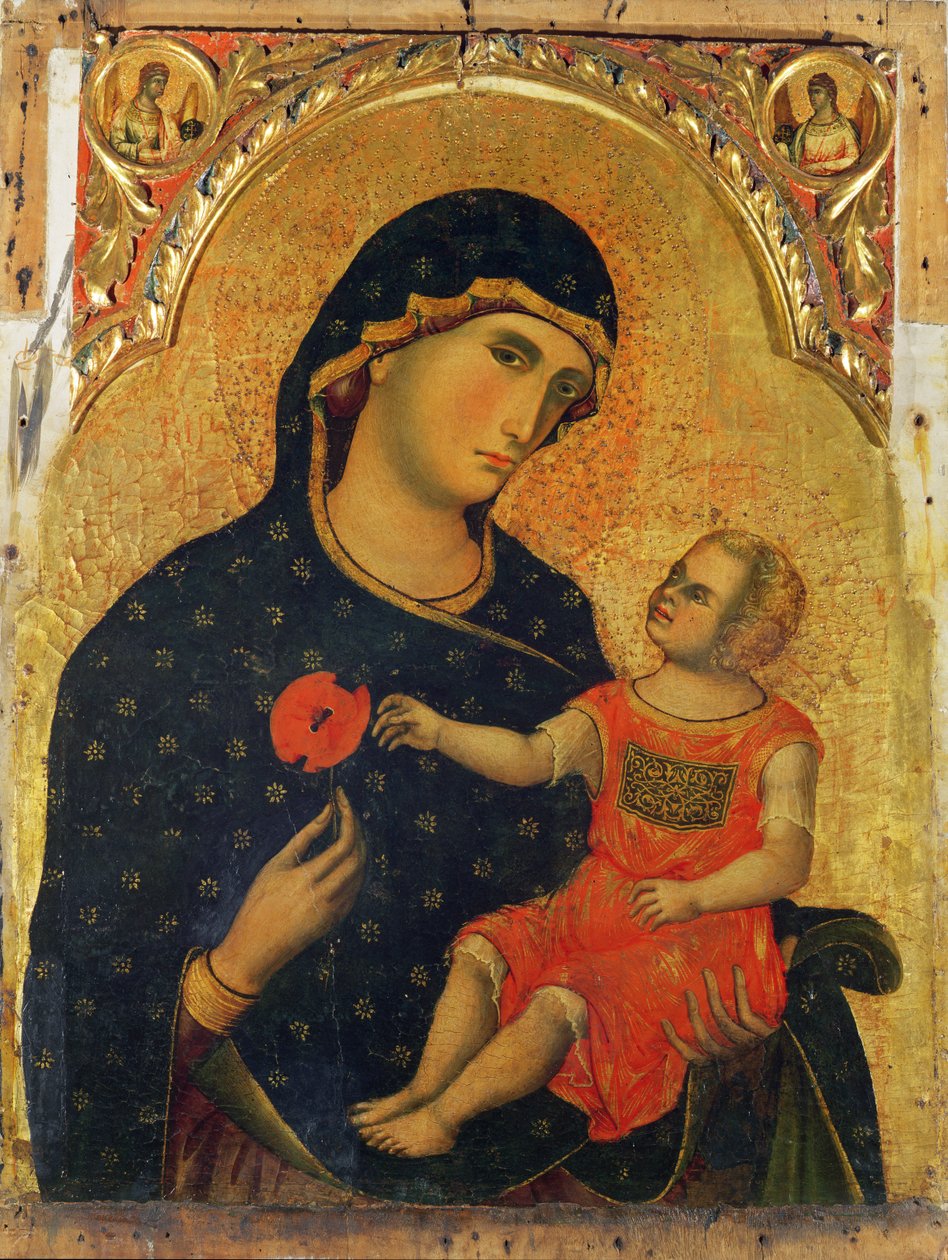 Madonna og barn (panel) af Paolo Veneziano
