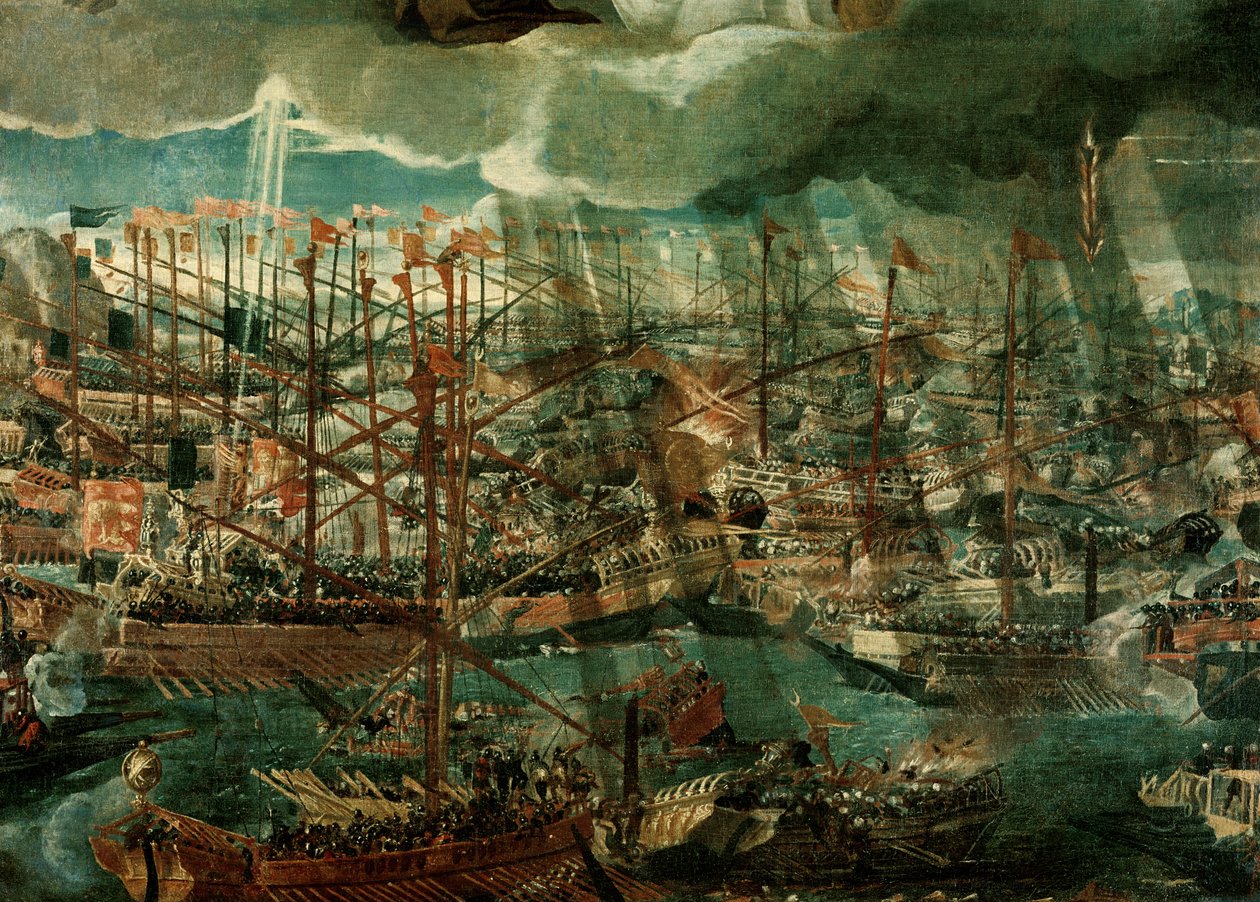 Allegori om slaget ved Lepanto (detalje af 60381) af Paolo Veronese