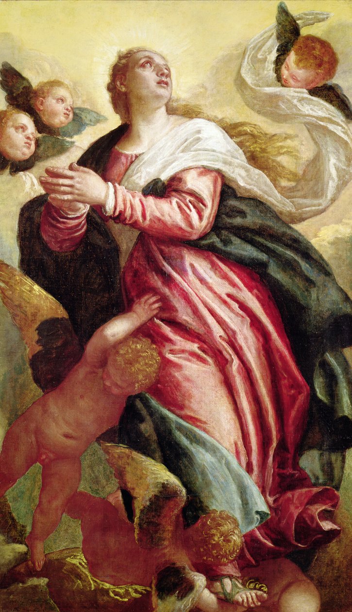 Jomfruens antagelse af Paolo Veronese