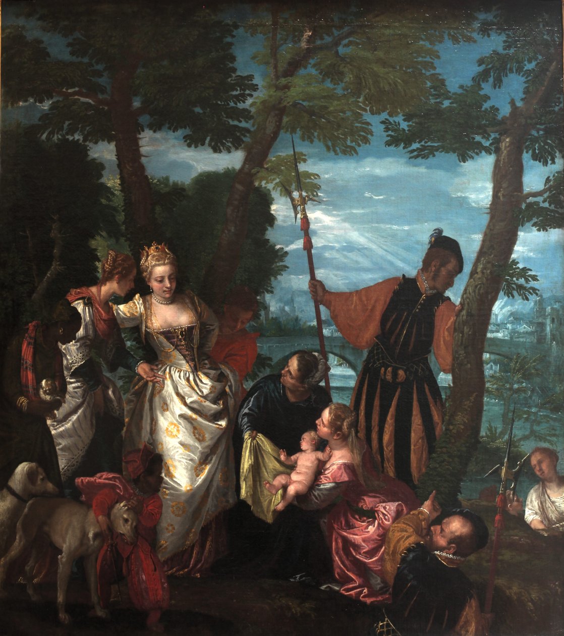 Moses reddede fra vandet af Paolo Veronese