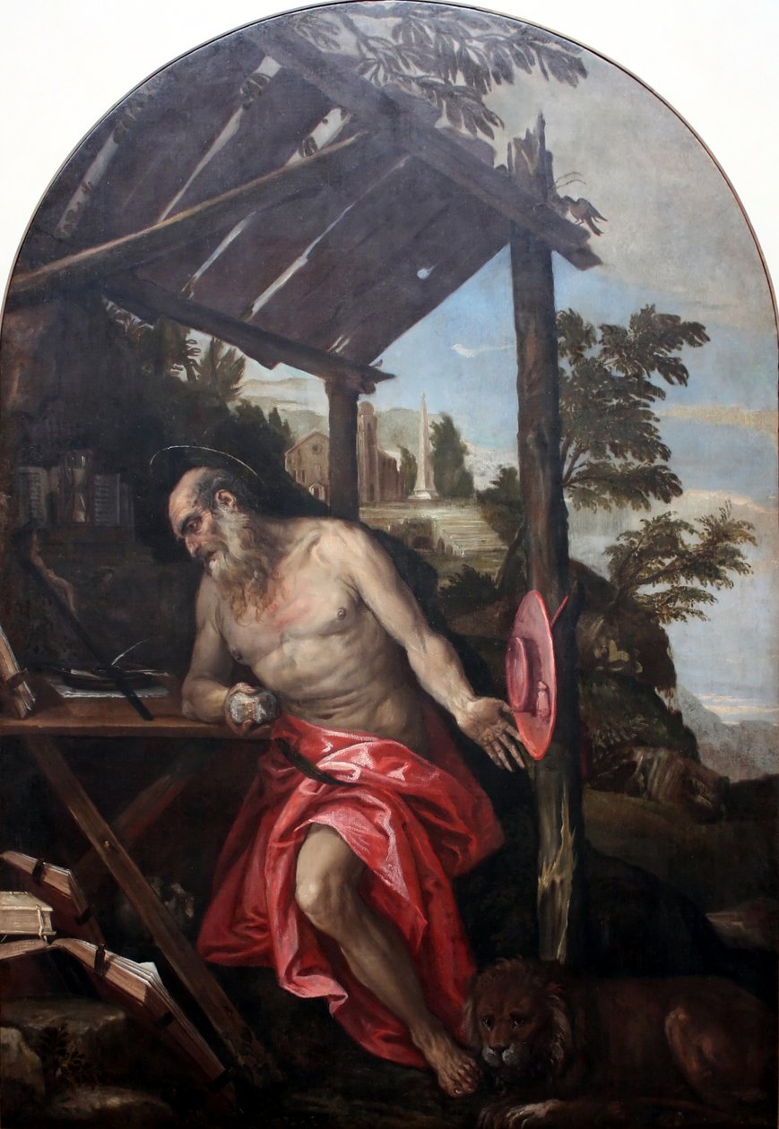 Saint Jerome i ørkenen af Paolo Veronese
