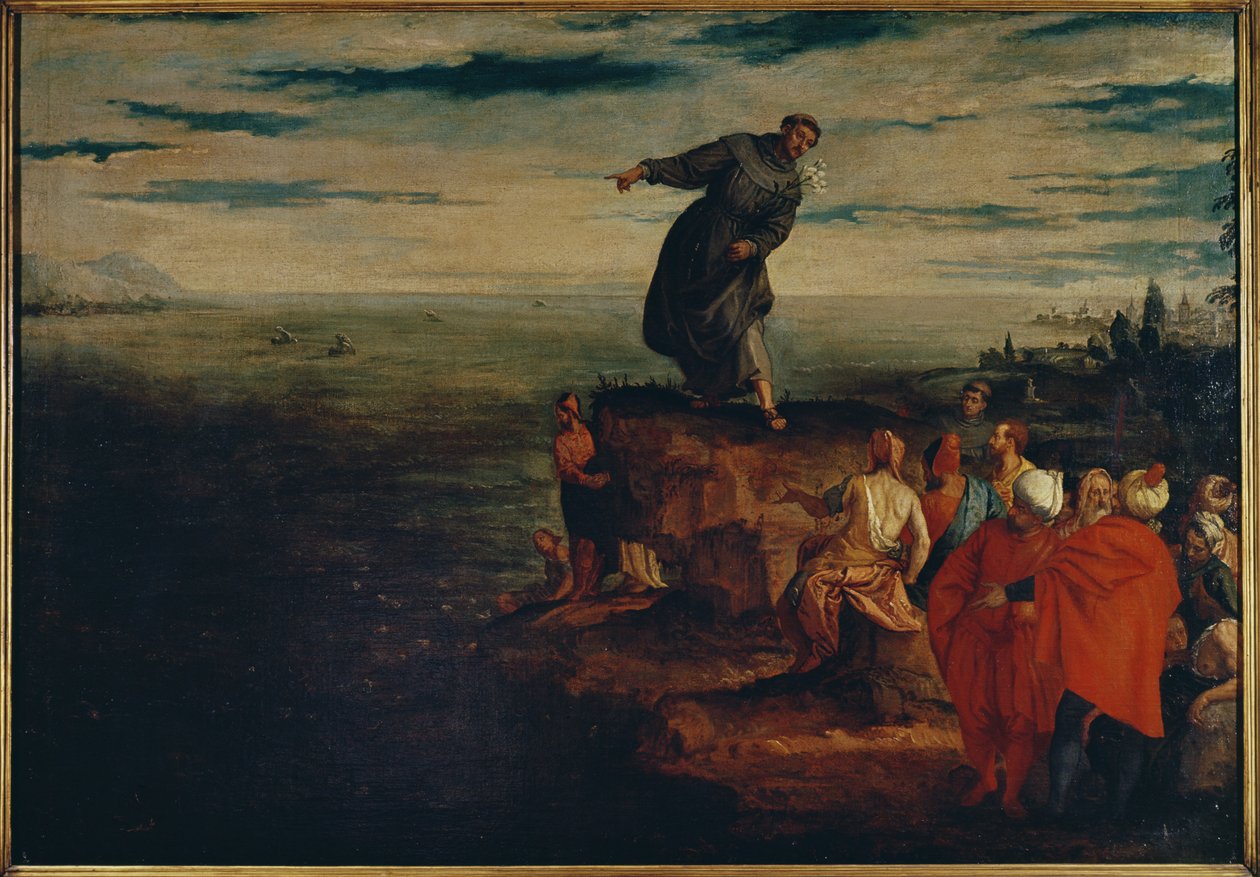 Sankt Antonius prædiker for fiskene, ca. 1580 af Paolo Veronese
