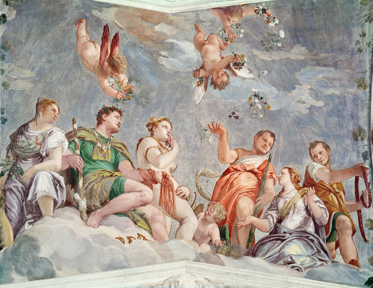 Kærlighedens domstol eller, de ægteskabelige dyder, 1562 af Paolo Veronese