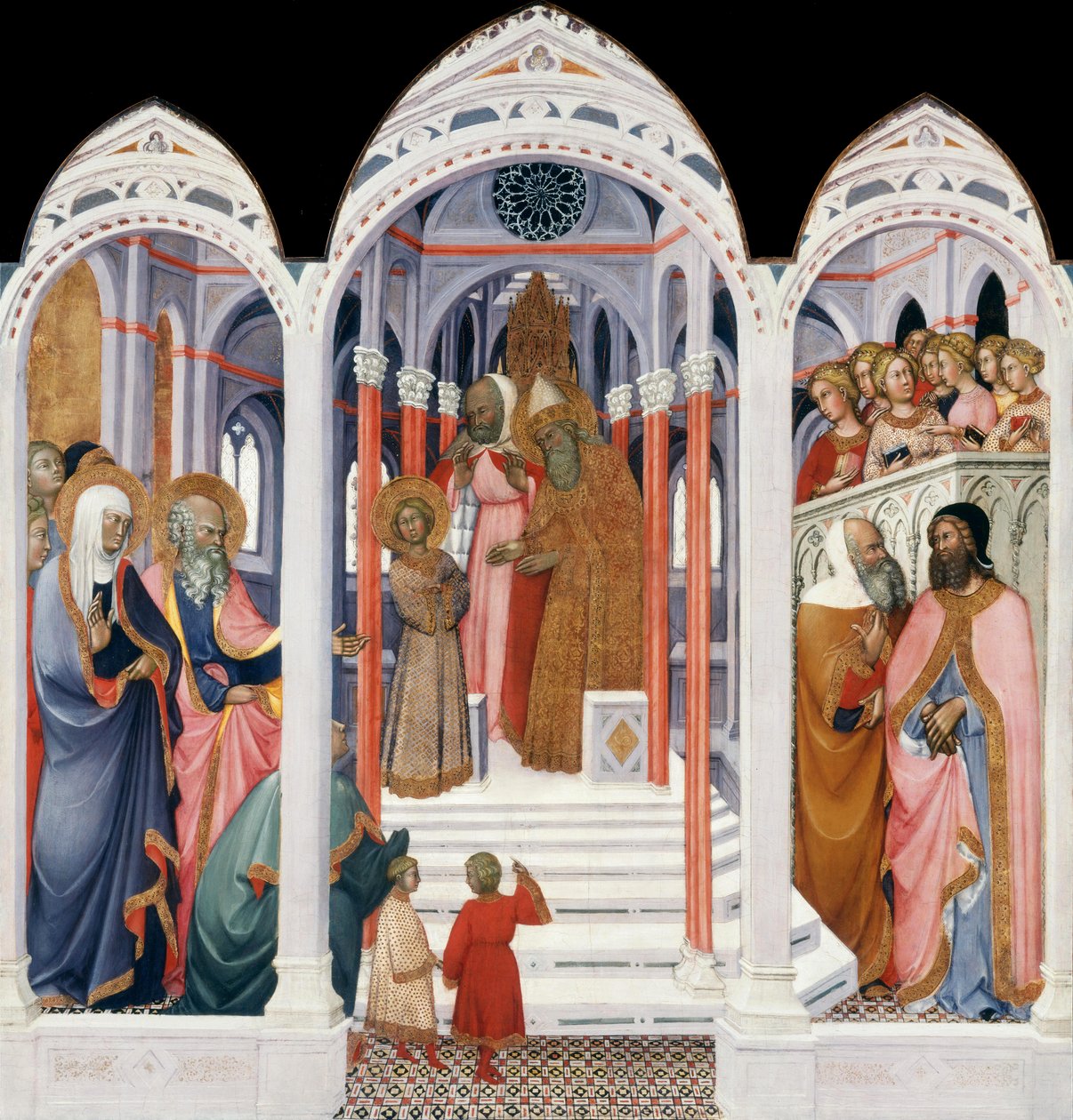 Præsentation af Jomfru Maria i Jerusalems tempel af Paolo di Giovanni Fei