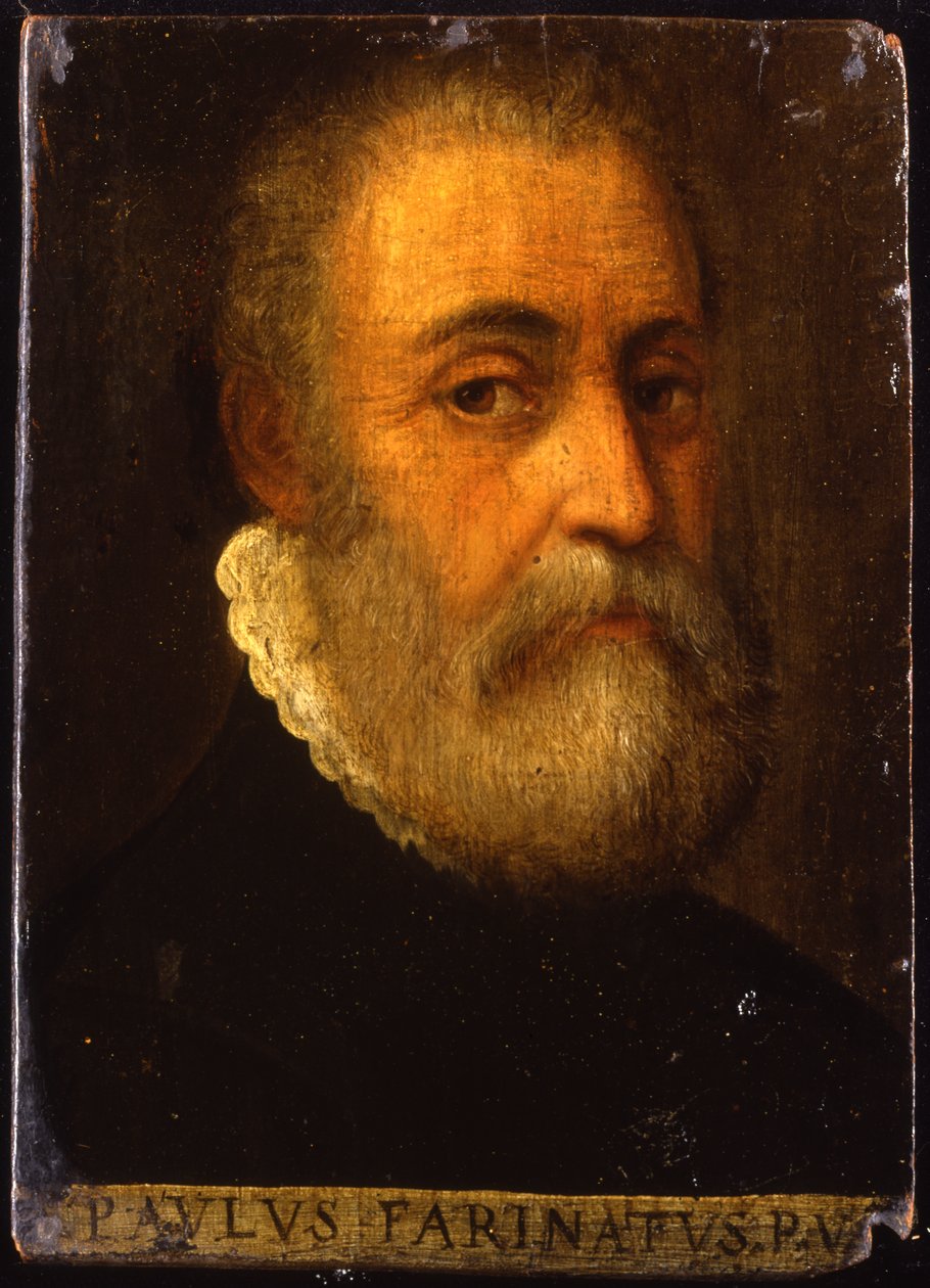 Portræt af kunstneren af Paolo Farinati