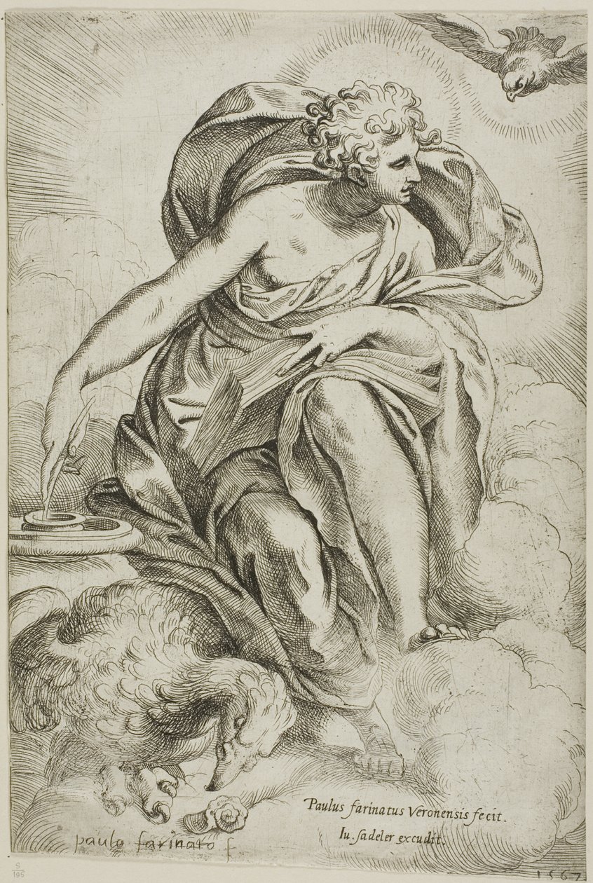 Den hellige Johannes Evangelisten af Paolo Farinati