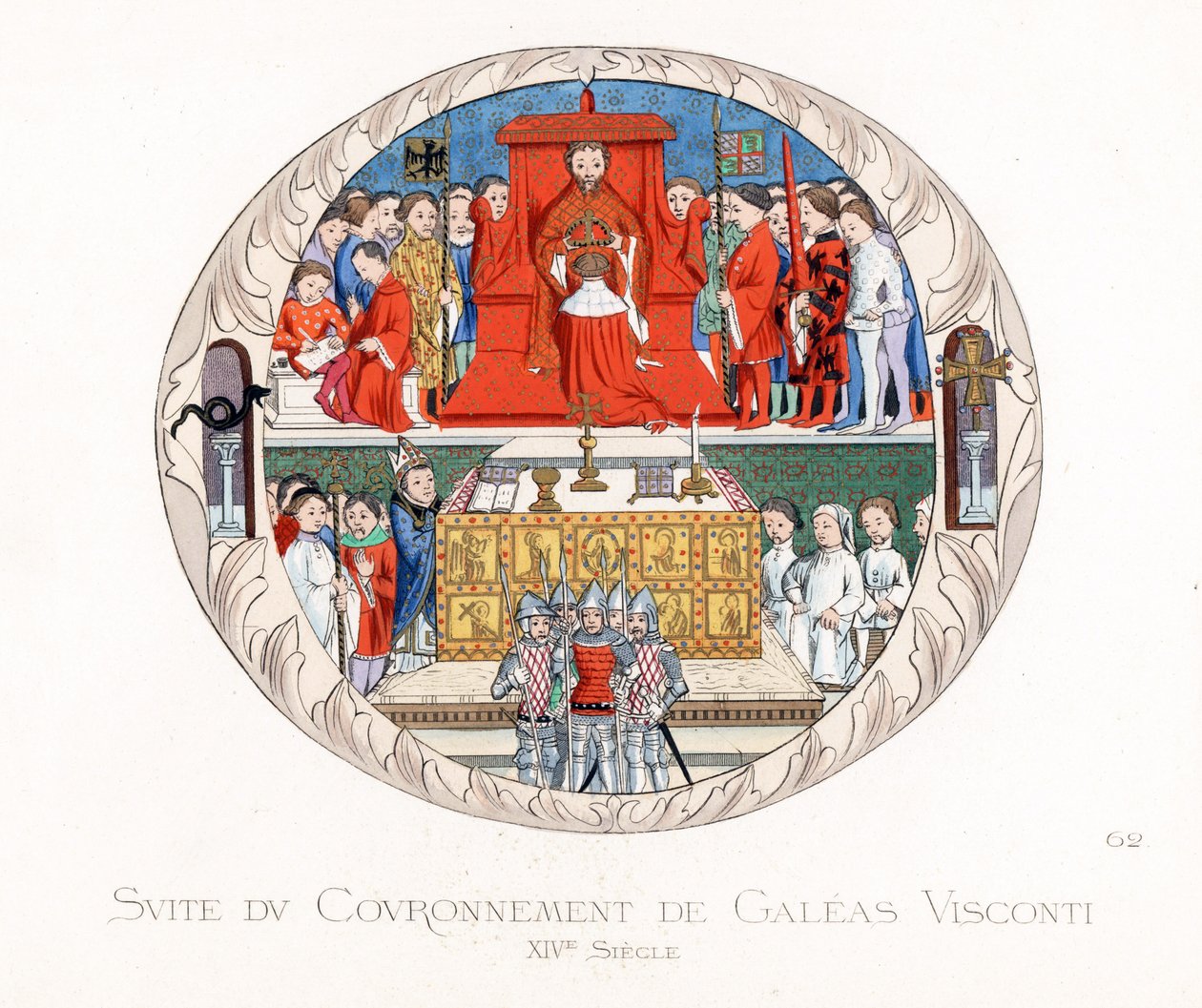 Kroningen af ​​Jean Galeas Visconti (Gian Galeazzo Visconti af Paolo Mercuri