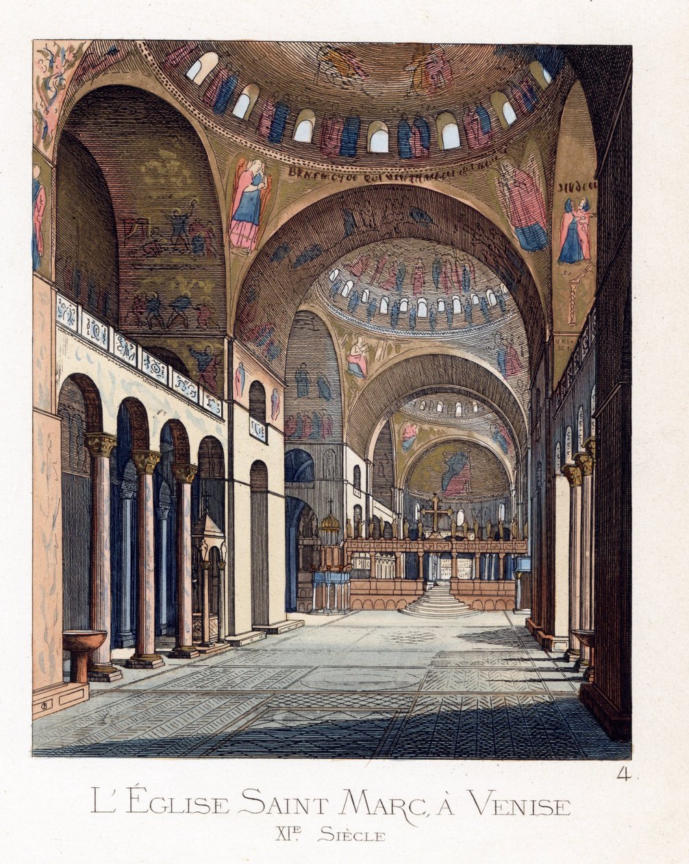Det indre af San Marco-basilikaen i Venedig (Italien) af Paolo Mercuri