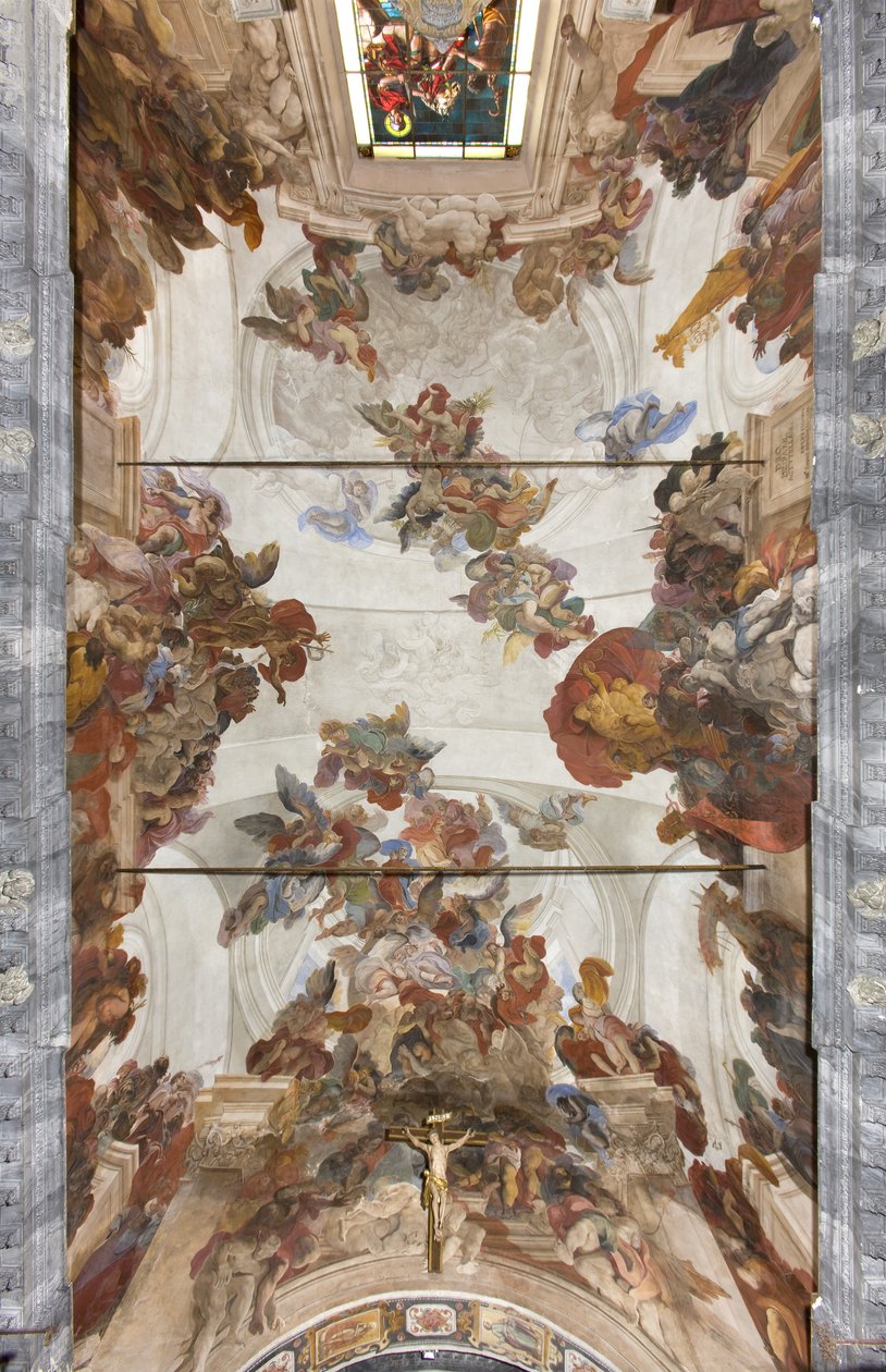 Hvælving med kalkmalerier, ca. 1696-97 af Paolo Pagani