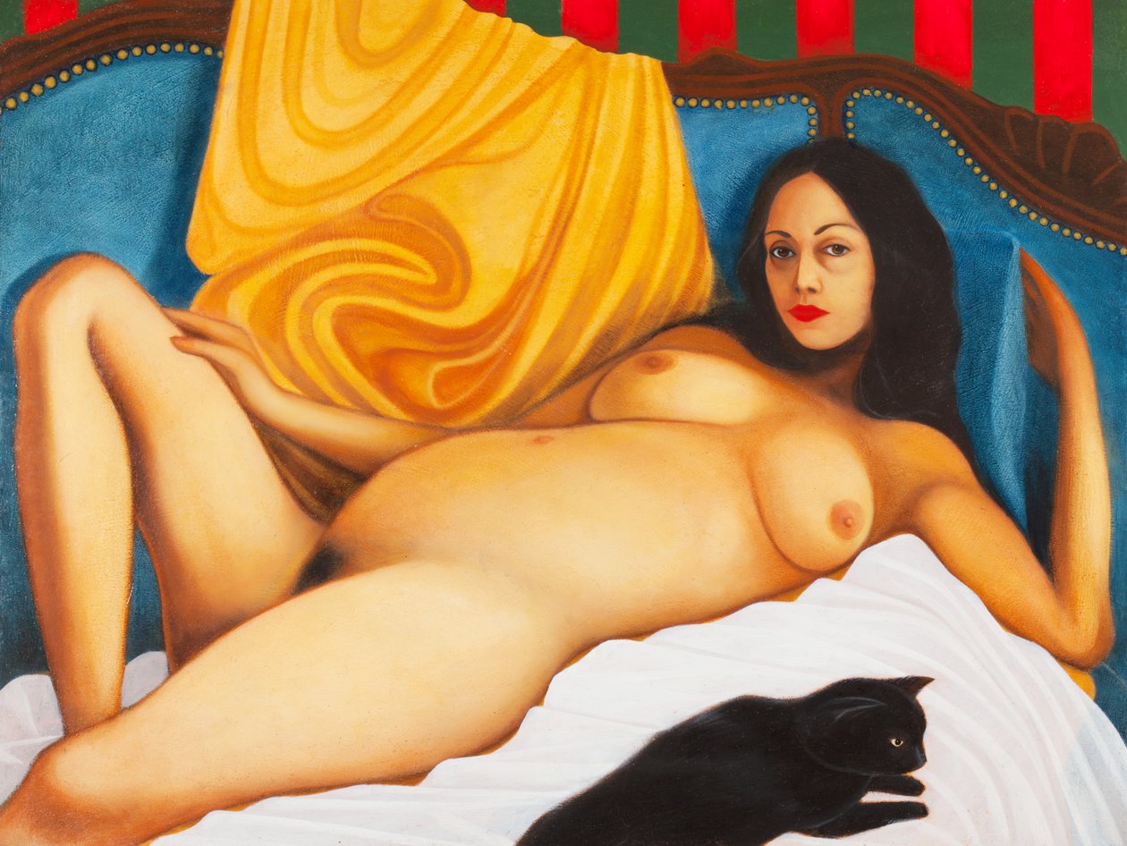 Barbara and the Bullfighter, 2016 (olie på træpanel) af Paolo Perfranceschi