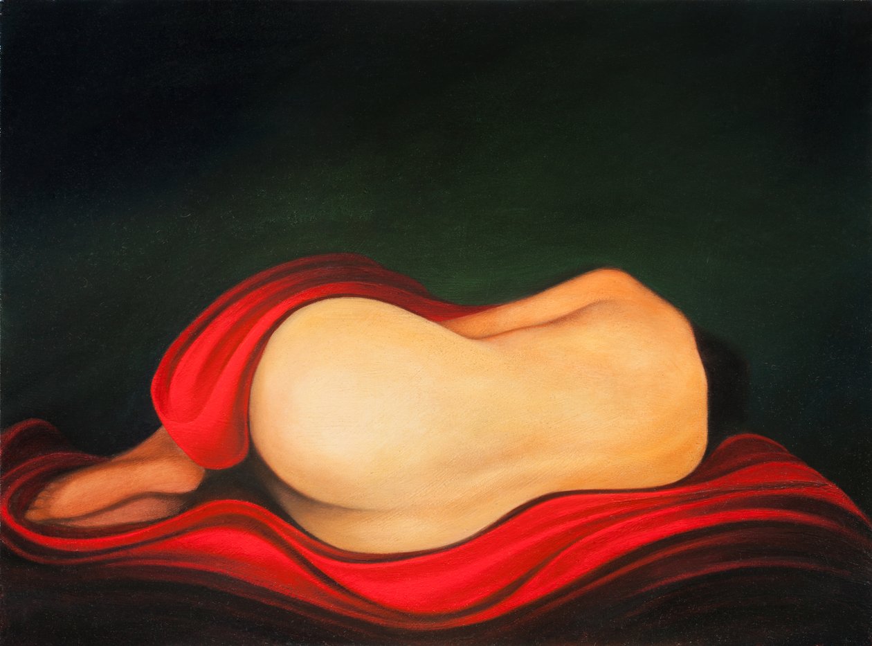 Sunday boredom, 2016 (olie på træpanel) af Paolo Perfranceschi