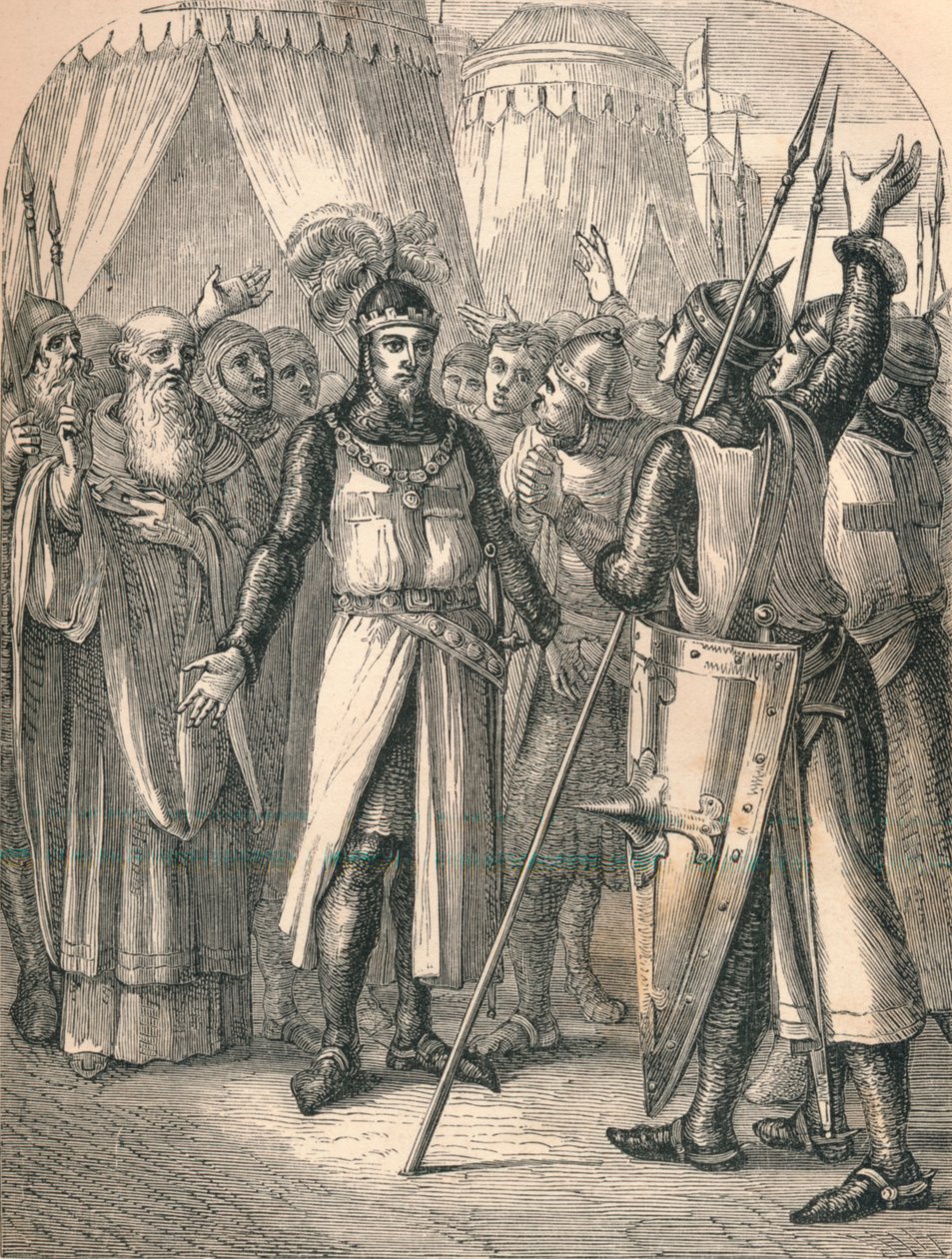 Godfreys Recovery, 1869 af Paolo Priolo
