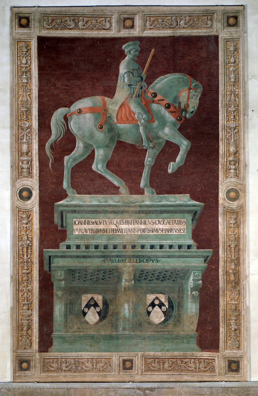 Begravelsesmonument til Sir John Hawkwood - Fresco af Paolo Uccello