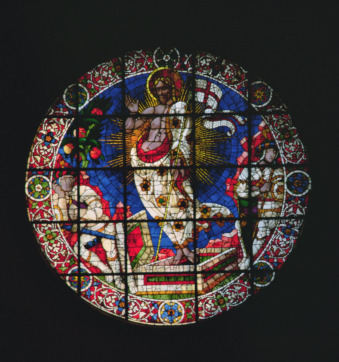 Oculus skildrer The Resurrection, 1443 af Paolo Uccello