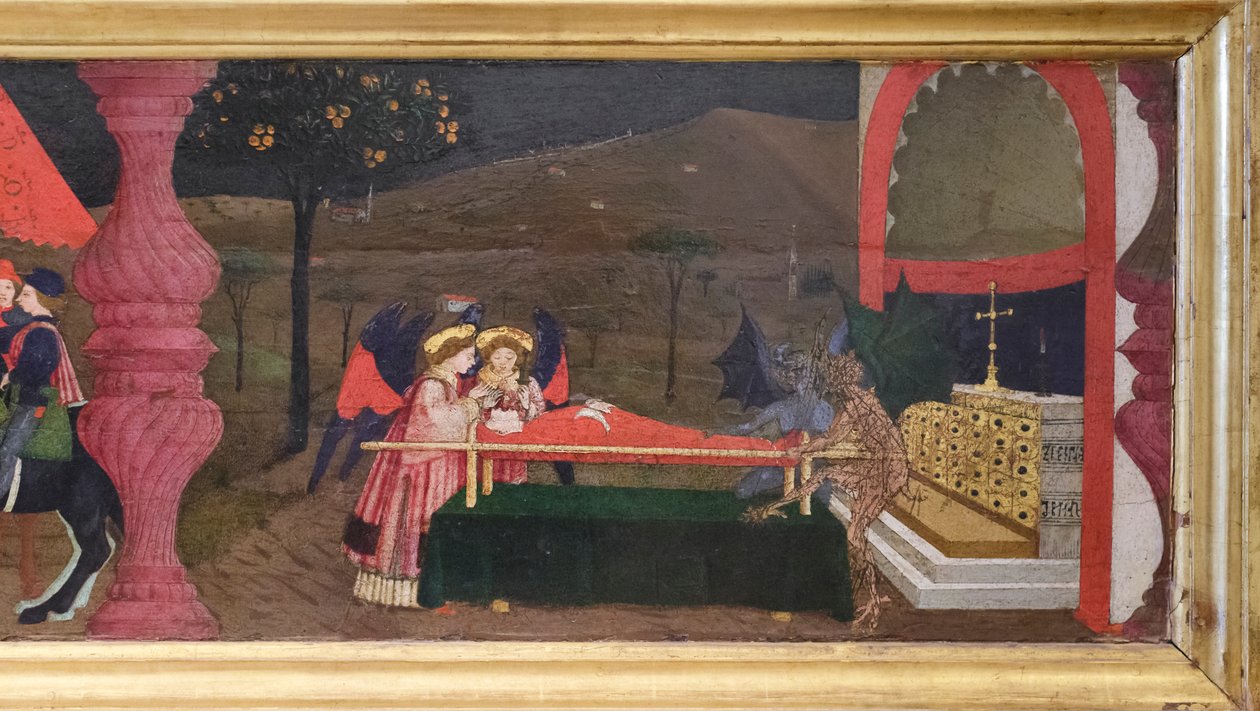 Predella om vanhelligelse af værten, detalje af Paolo Uccello