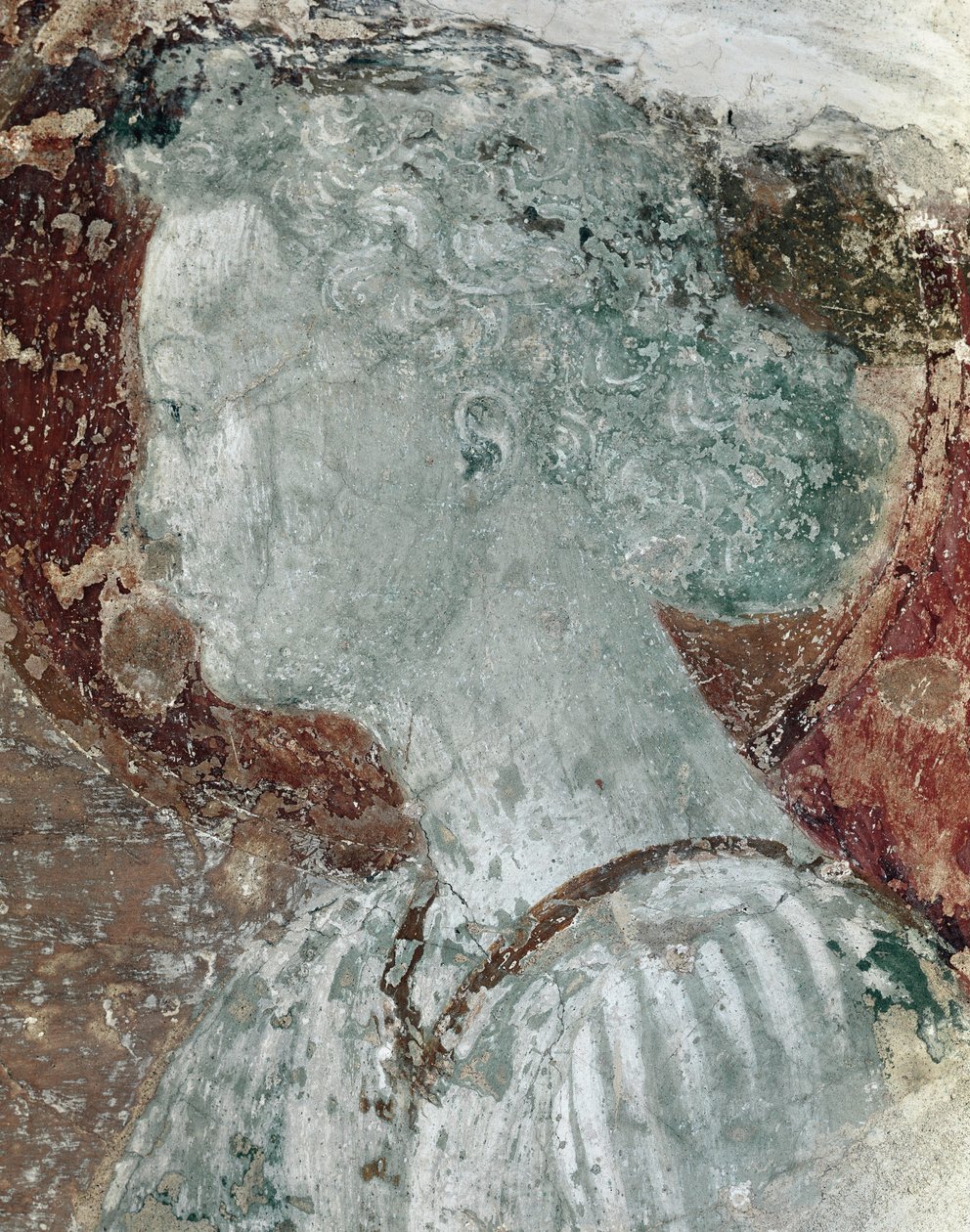 Scener af klosterliv: englehoved Detail (Fresco af Paolo Uccello