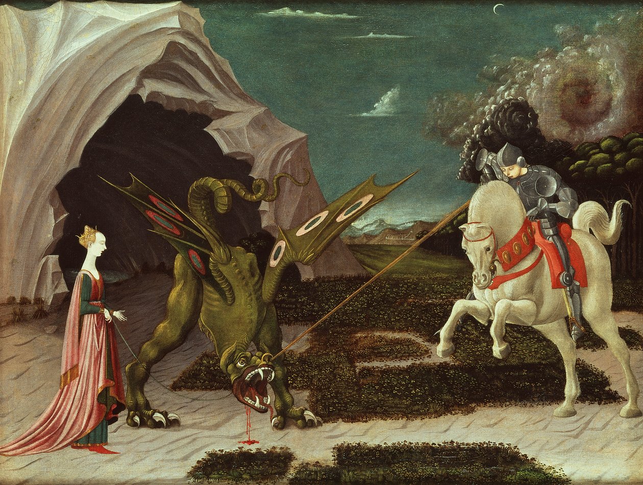 St. George and the Dragon, ca. 1470 (for detaljer se 85548) af Paolo Uccello
